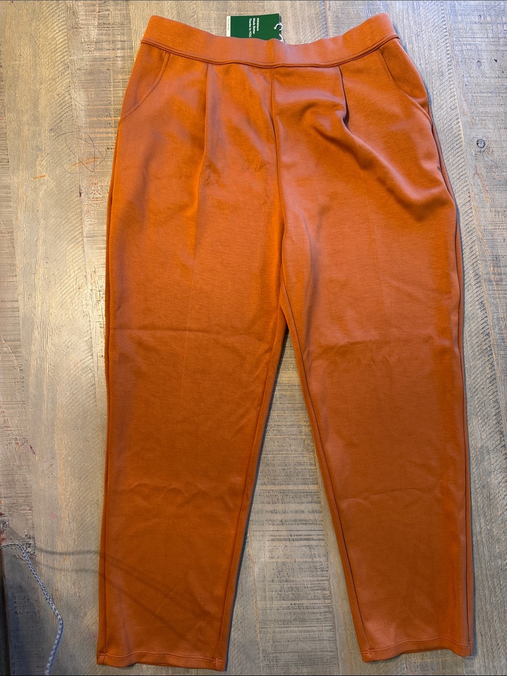 HALARA Burnt Orange High-Waist Cropped Jogger Pants